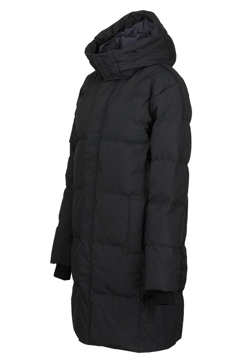 Ullr Down Hooded Parka, Alternate, color, BLACK