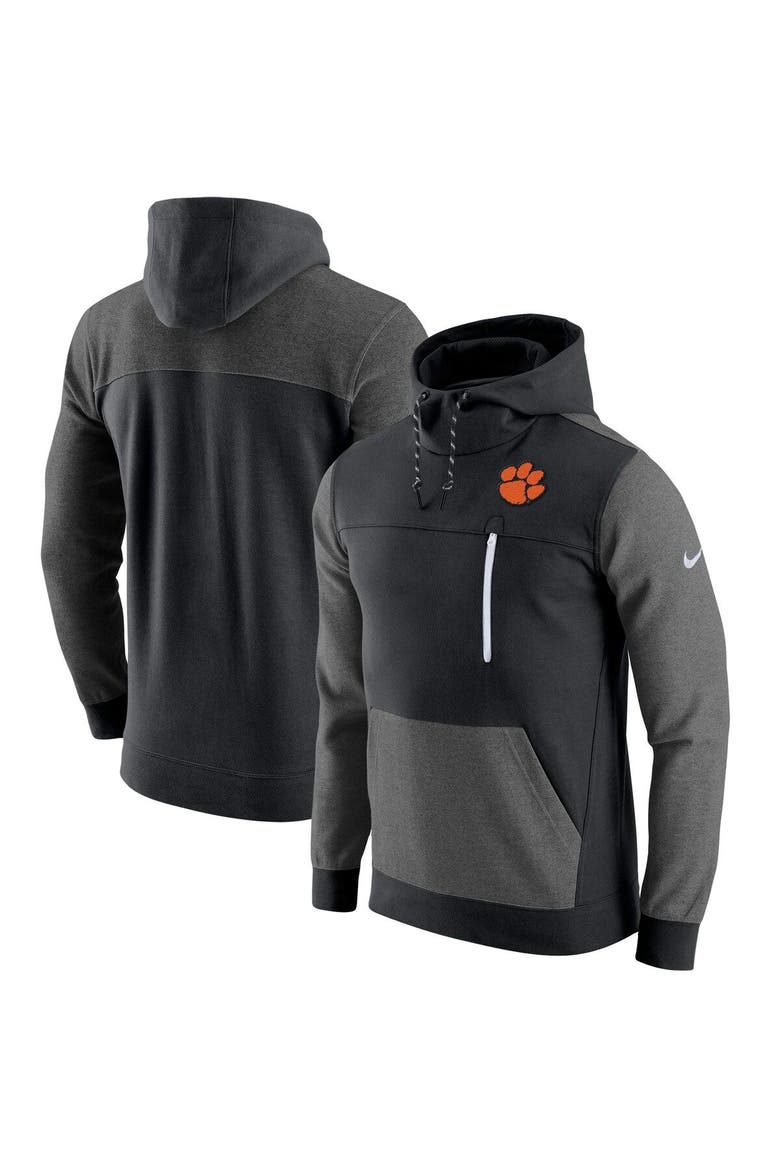 Men's Nike Black Clemson Tigers AV-15 2.0 Slim Fit Pullover Hoodie, Alternate, color, Black