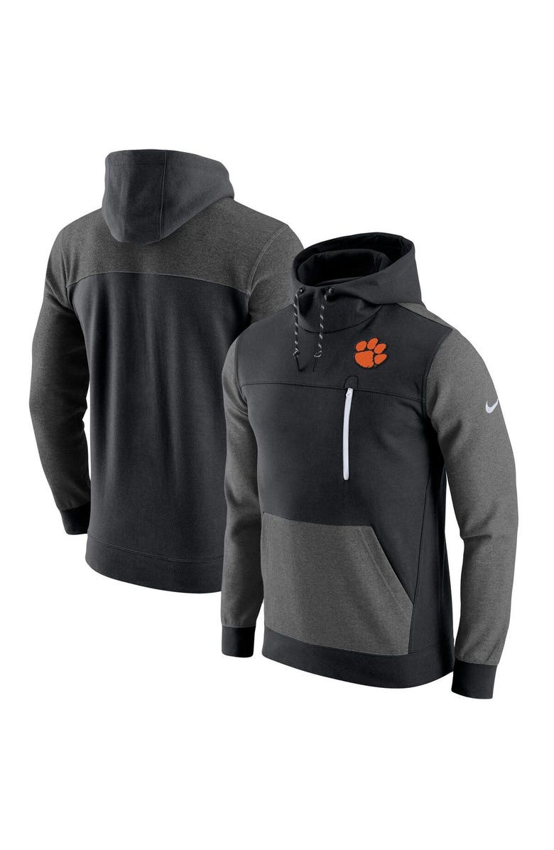 Nike Men's Nike Black Clemson Tigers AV-15 2.0 Slim Fit Pullover Hoodie, Alternate, color,