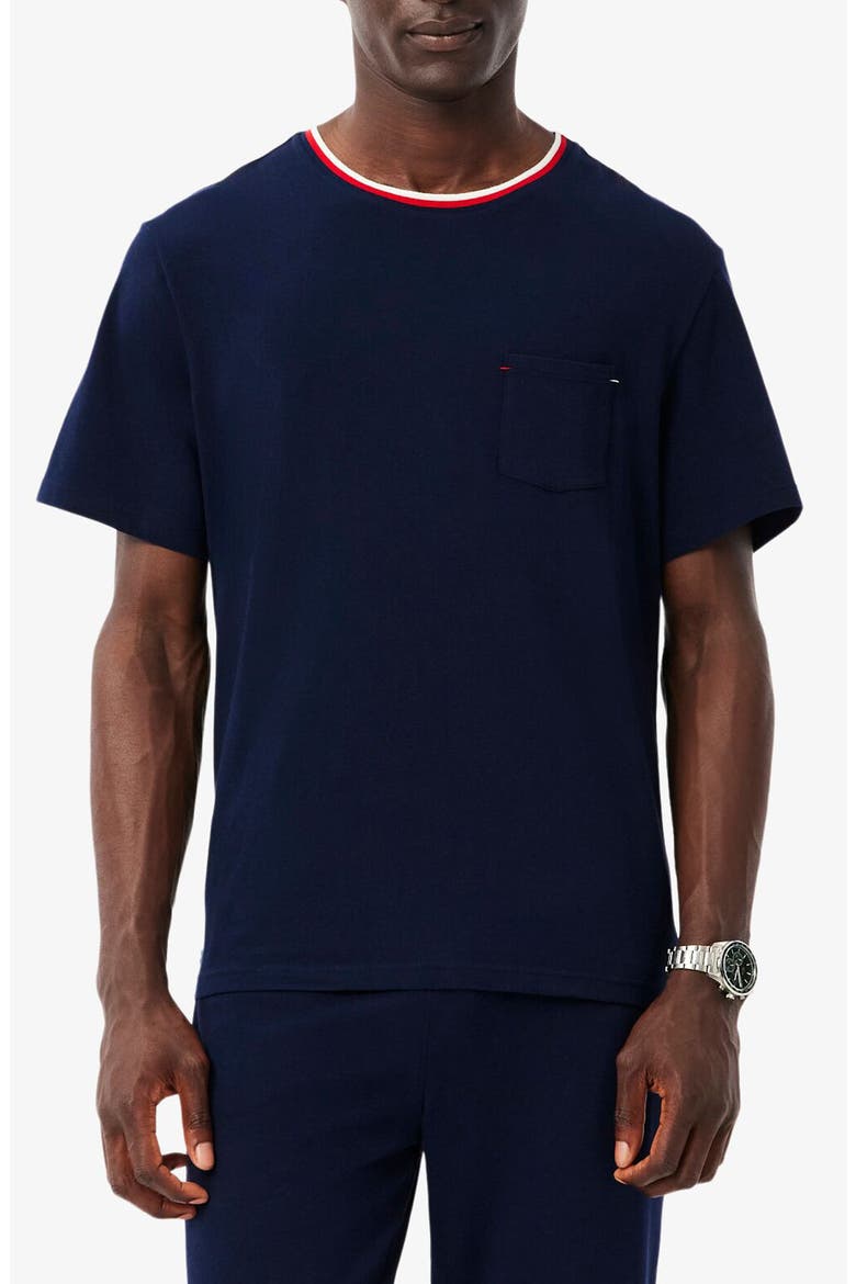 Core Essentials Stretch Cotton T-Shirt, Main, color, NAVY BLUE