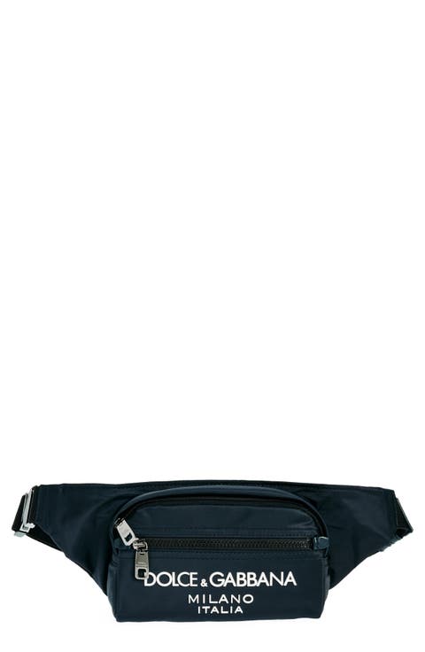 Rubber Logo Nylon Belt Bag