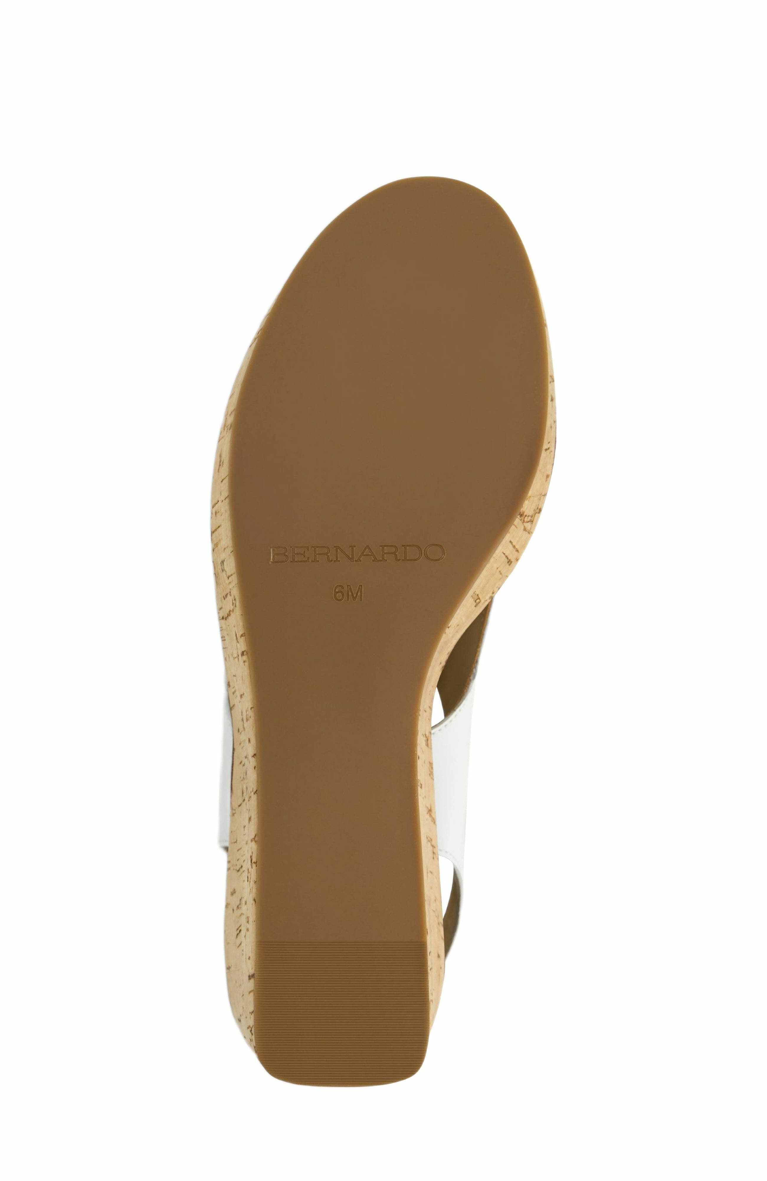 Bernardo Footwear Kuarta Wedge Sandal, Alternate, color, White
