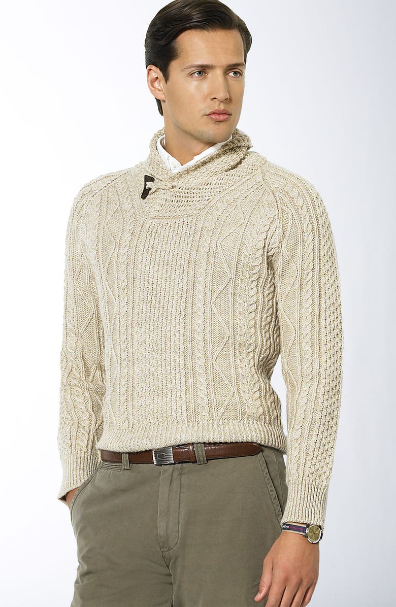 Polo Ralph Lauren Shawl Collar Sweater, Main, color, 