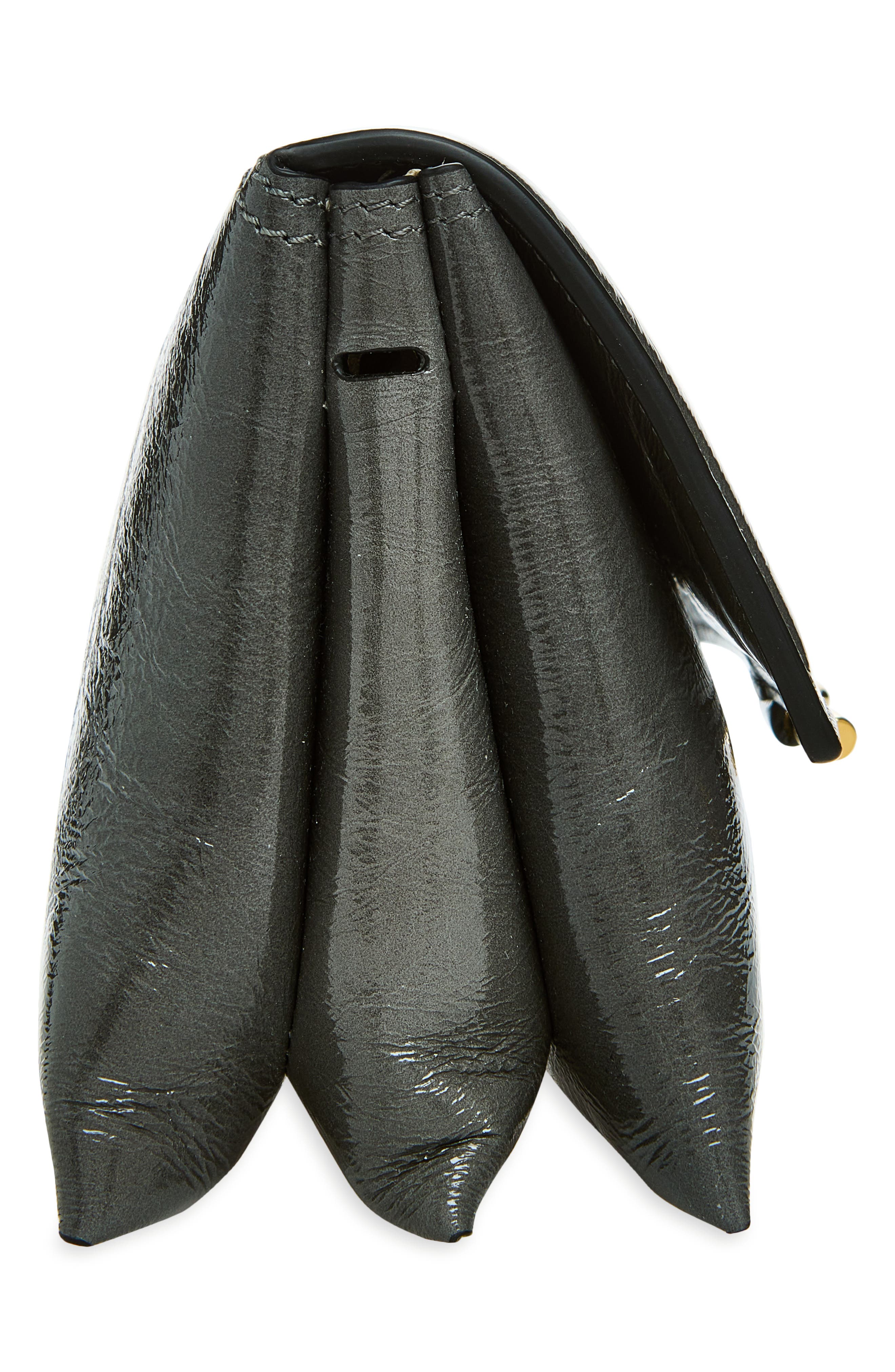 Ida Trio Leather Clutch, Alternate, color, CONCRETE GLAZE