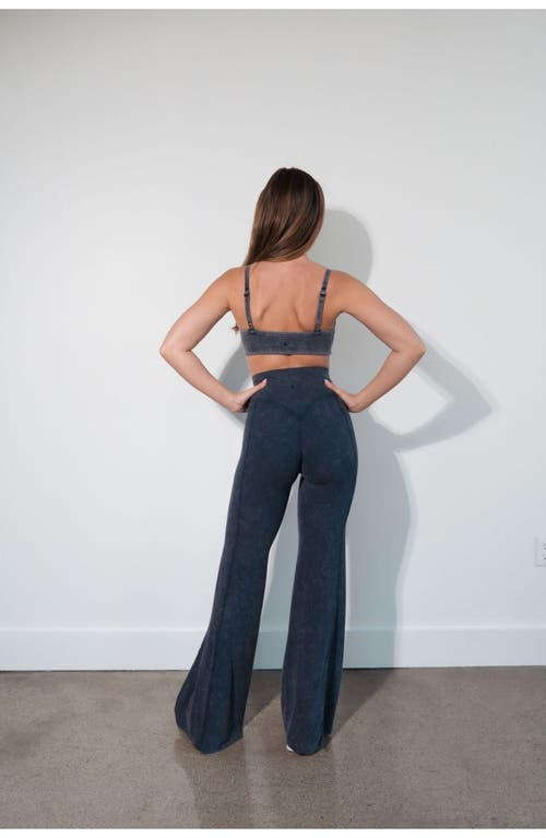 Vitality Cloud Ii Rib Wide Leg Trouser In Blue