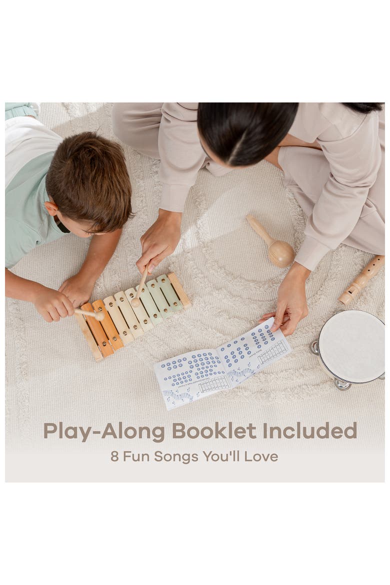 4-Piece Kids Musical Instruments for Toddlers, Alternate, color, Multicolor