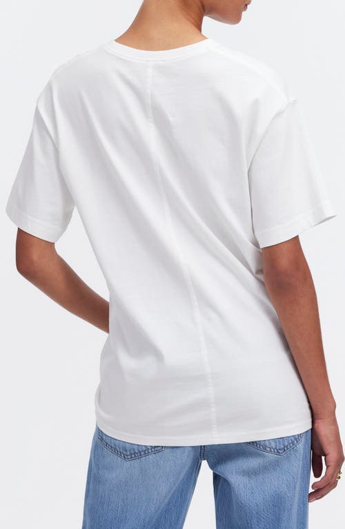 Shop Madewell Cotton Relaxed Oversize T-shirt In Eyelet White