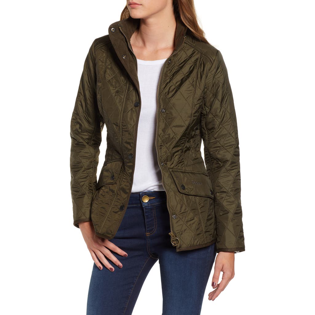 Barbour Cavalry Quilted Jacket In Green