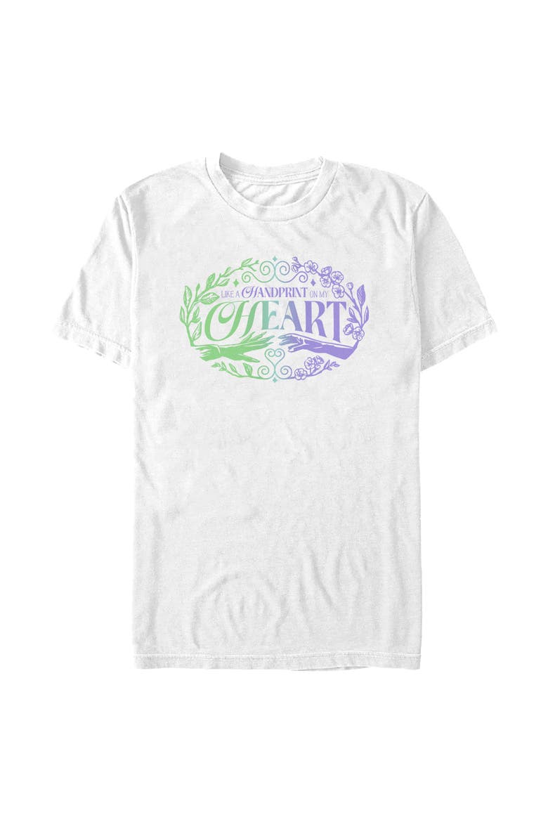 Men's Like a Handprint on My Heart Short Sleeve Graphic T-Shirt, Main, color, White