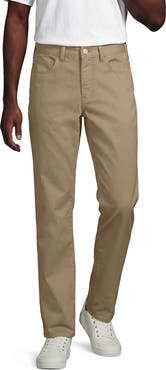 Lands' End Travel Kit Comfort Waist Classic Straight Fit 5 Pocket Pant