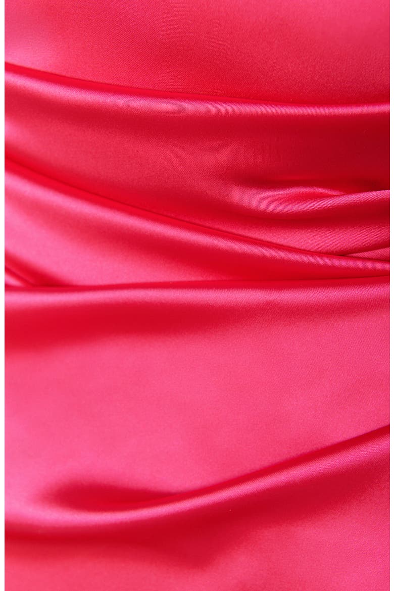 Stretch Satin Duchesse Cocktail Dress, Alternate, color, BEGONIA