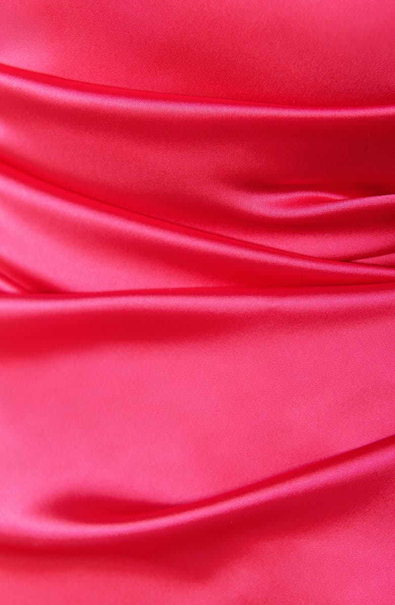 Talbot Runhof Stretch Satin Duchesse Cocktail Dress, Alternate, color,