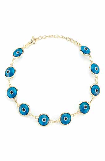 Sterling Silver Evil Eye Bracelet