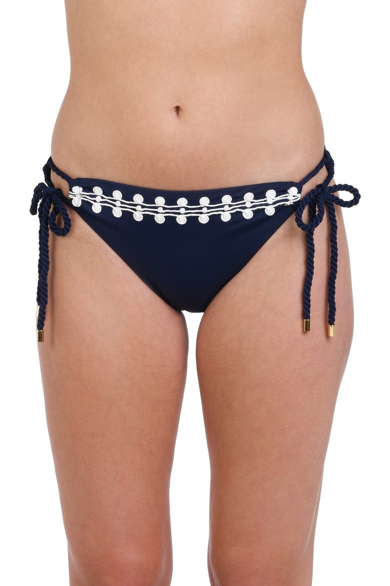 Sea Scallops Hipster Bikini Bottoms, Main, color, INDIGO
