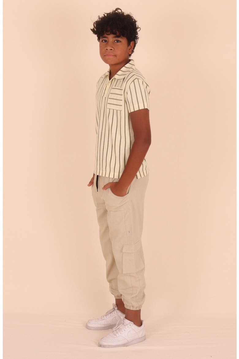 Kids' Cargo Joggers, Alternate, color, CREAM