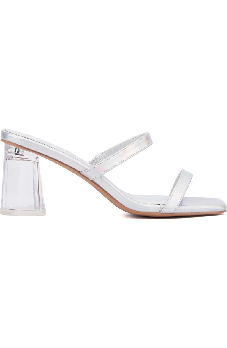 OLIVIA MILLER Lovely Clear Heel Sandal, Alternate, color,