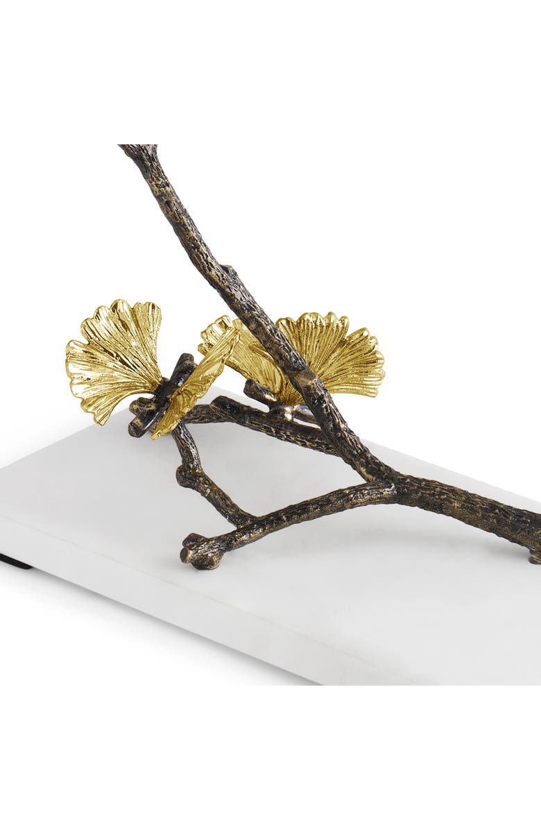 Michael Aram Butterfly Ginkgo Wine Rest, Alternate, color, White/ Gold