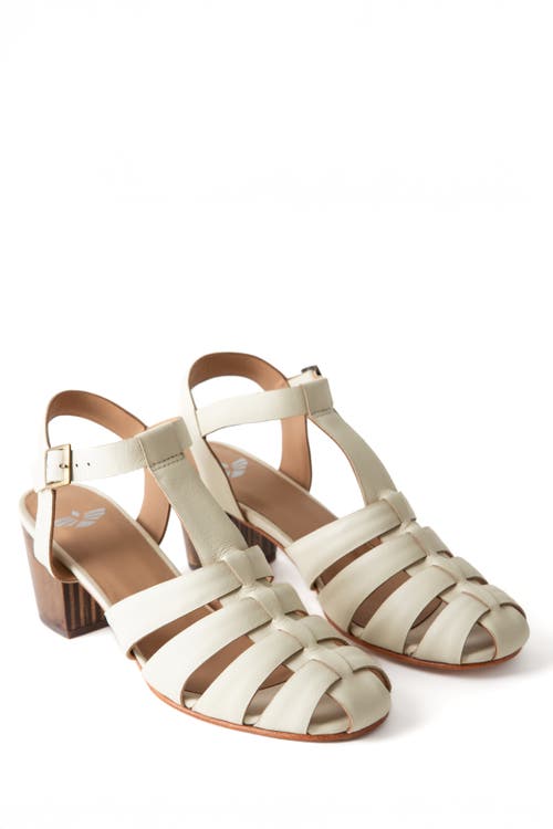 Fortress Golde Heeled Fisherman Sandal In Ivory