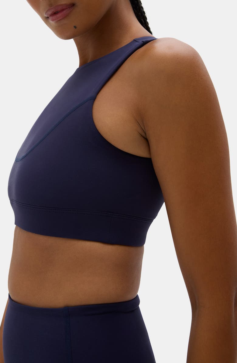 Halfdays Trail Sports Bra, Alternate, color, Navy