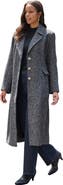 Roaman's Plus Size Tailored Tweed Coat