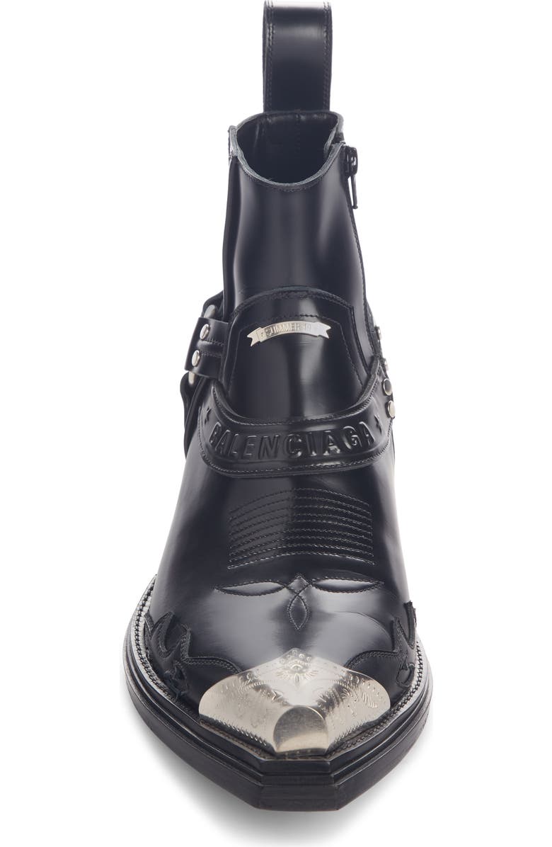 Balenciaga Santiag Harness Boot, Alternate, color,