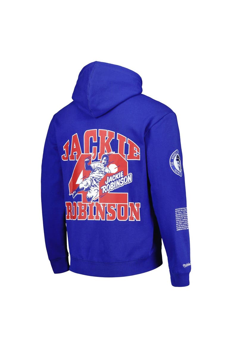 Men's Mitchell & Ness Jackie Robinson Royal Brooklyn Dodgers Cooperstown Collection Legends Fleece Pullover Hoodie, Alternate, color, Royal