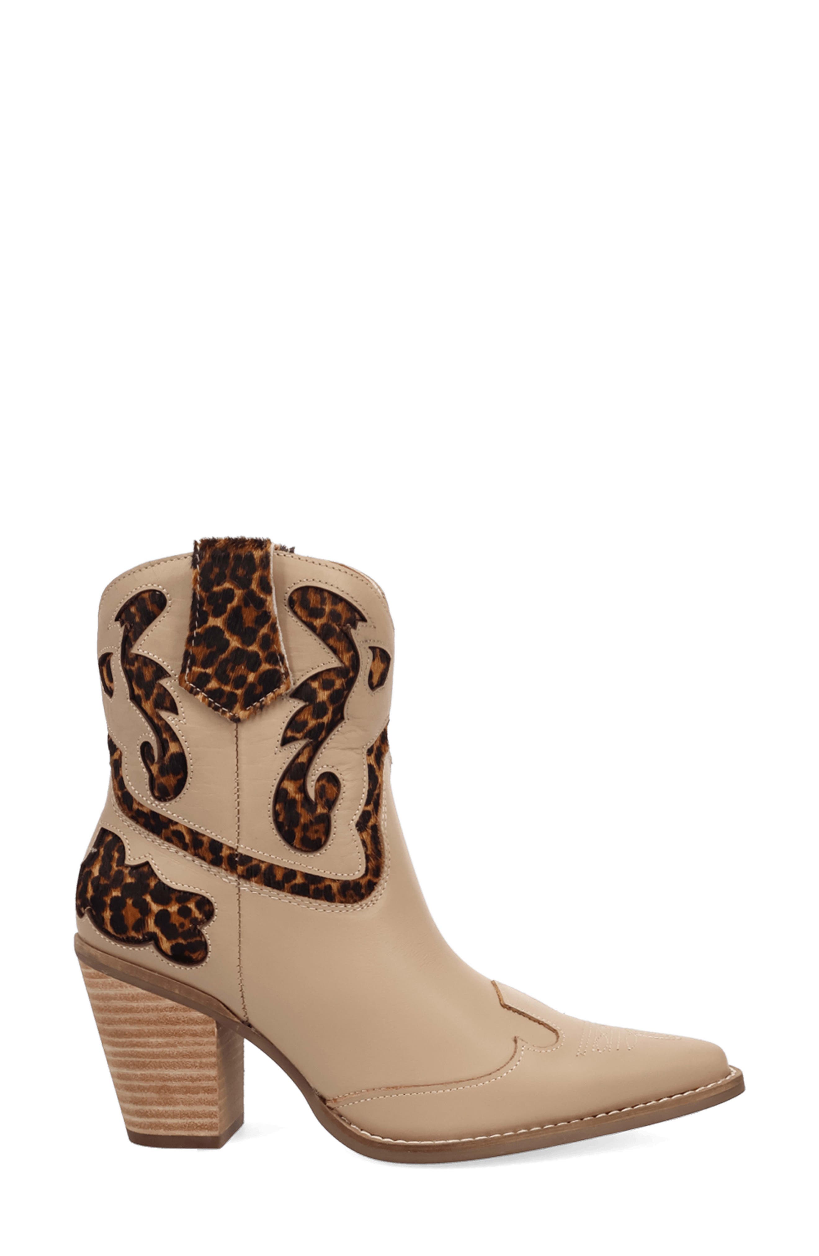 Run Wild Animal Print Western Boot, Alternate, color, SAND LEOPARD