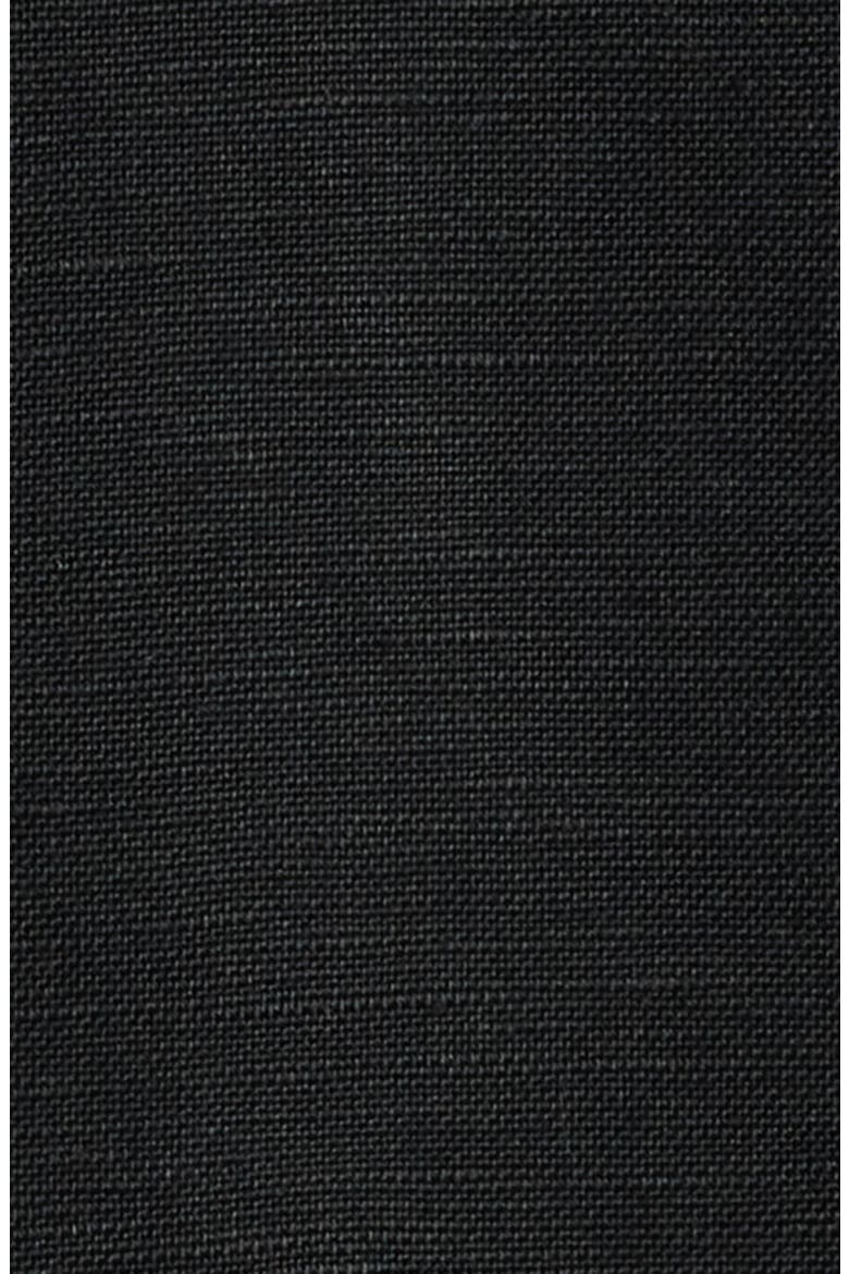 Slim Fit Solid Linen Blend Sport Coat, Alternate, color, BLACK CAVIAR
