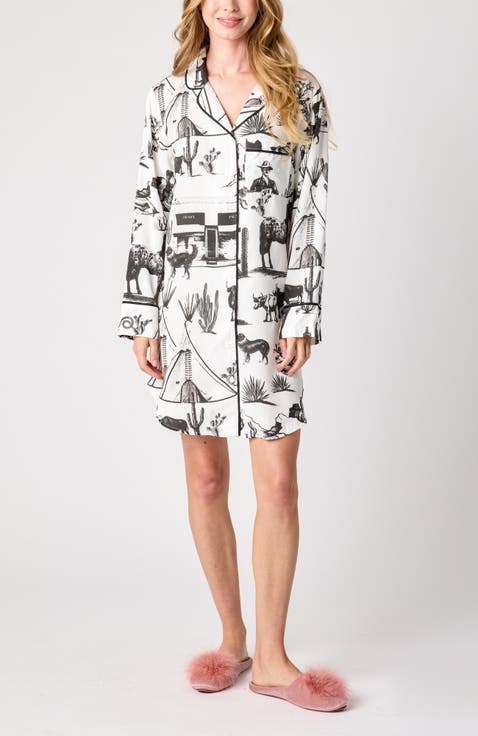 Marfa Toile Sleep Shirt