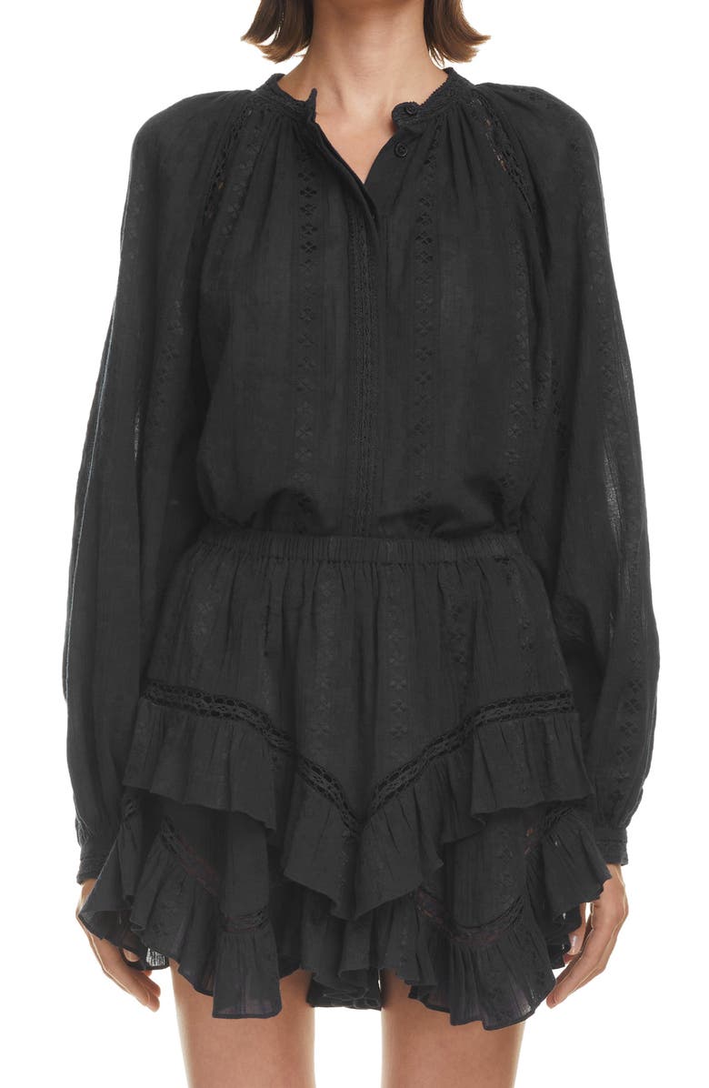 Isabel Marant Étoile Janelle Lace Blouse, Main, color,