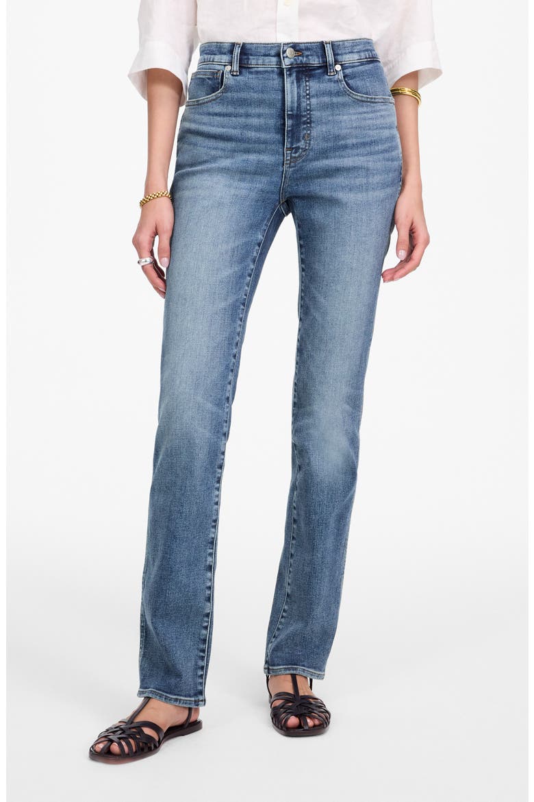 High Waist Stovepipe Jeans, Main, color, ASHLAND WASH