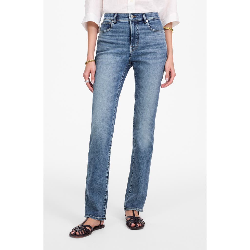 Madewell Pv Wide In Airy Denim Jeans Pepperidge Wash In Ashland Wash