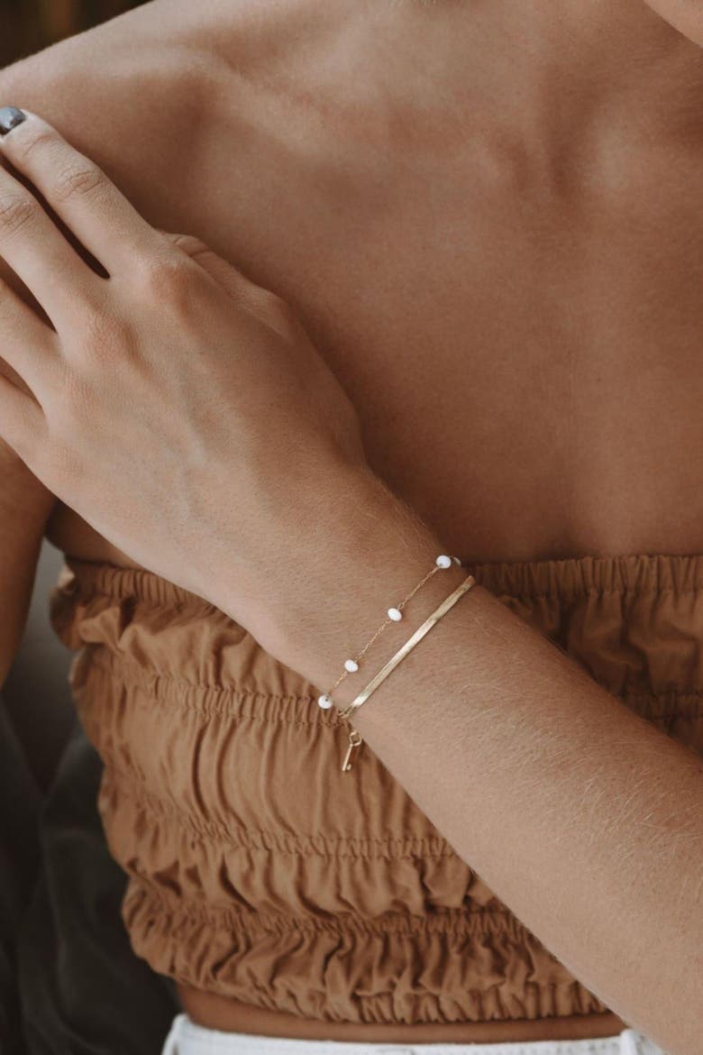 Santorini Layered Bracelet, Alternate, color, Gold