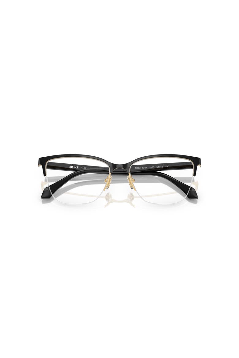 54mm Cat Eye optical glasses, Alternate, color, Gold/ Black