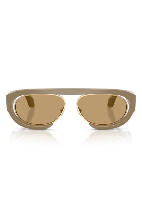 57mm Oval Sunglasses