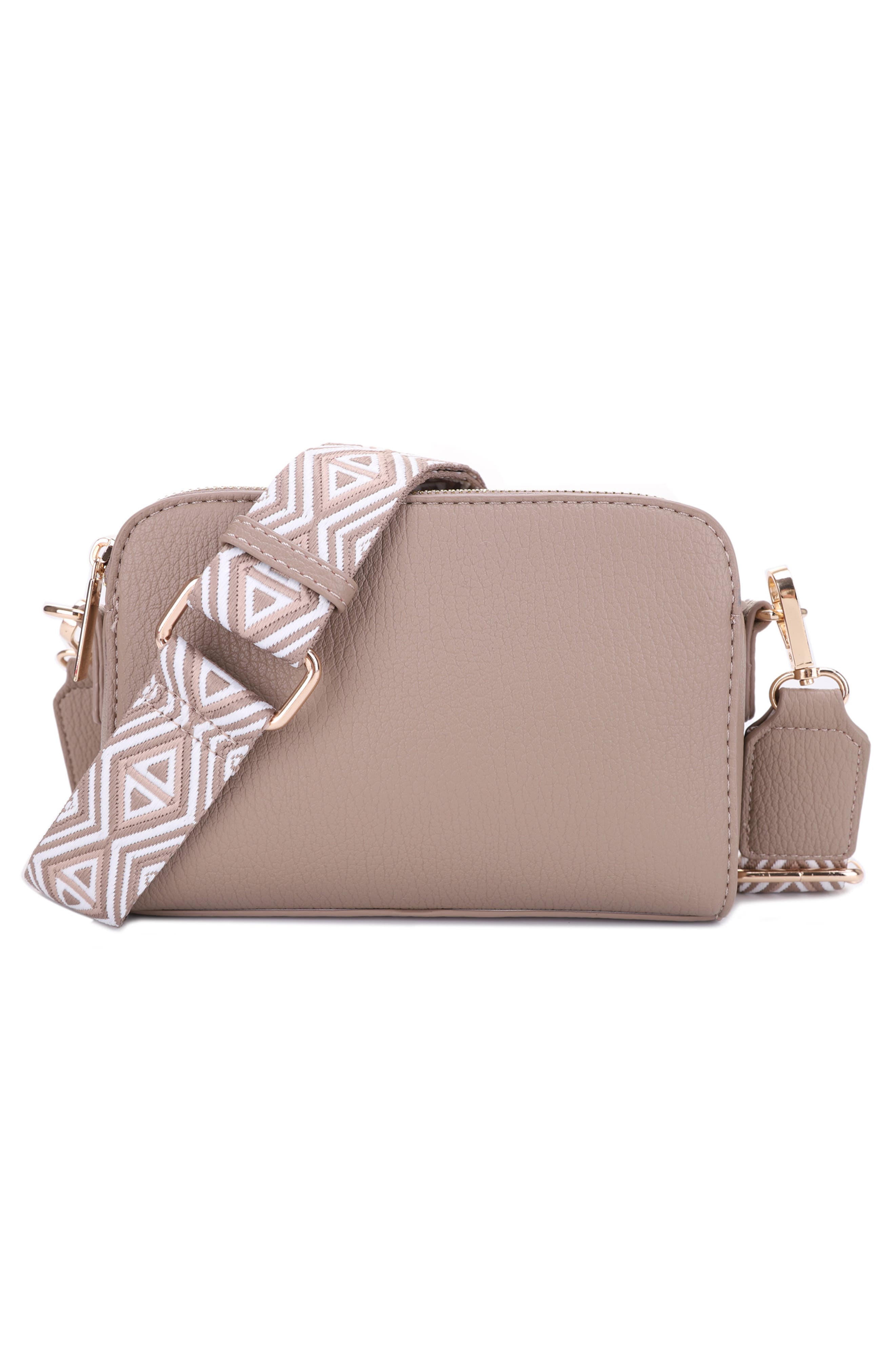 Zahara Crossbody Bag, Alternate, color, TAUPE/TRI