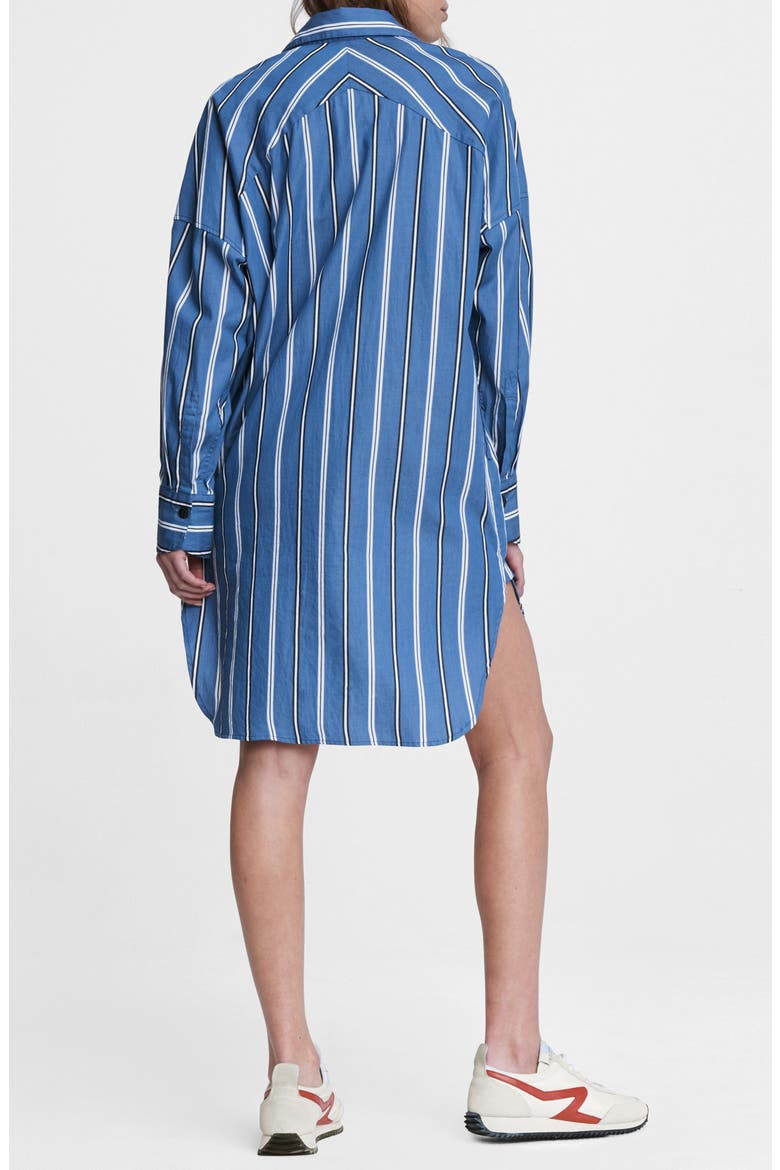 Sandra Stripe Shirtdress, Alternate, color, BLUE STRIPE