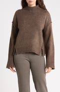 MAX STUDIO Tweedy Turtleneck Sweater