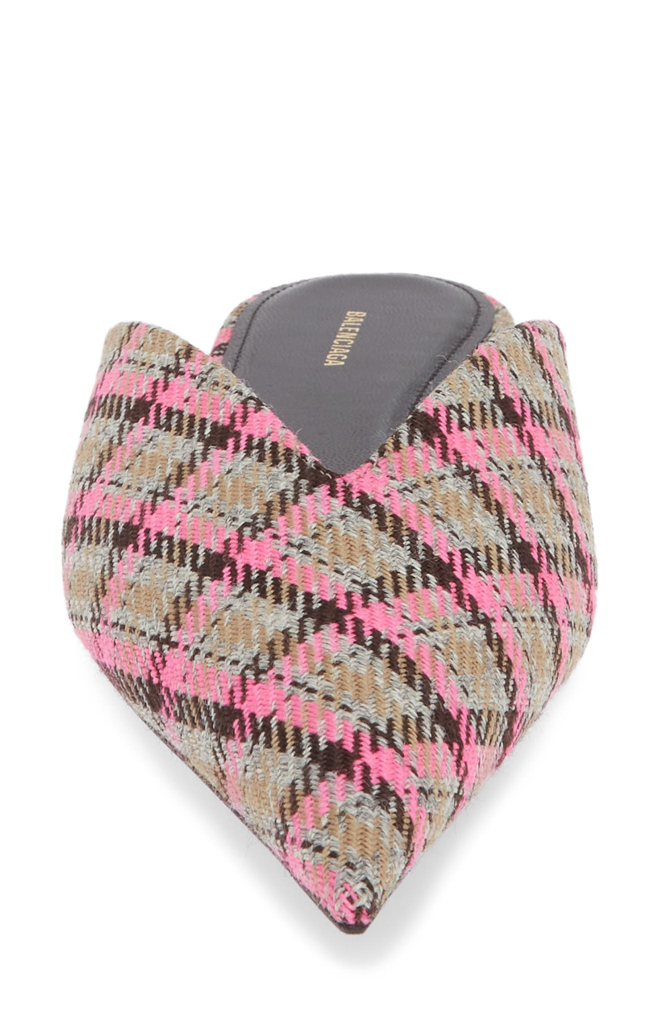 Balenciaga Check Knife Mule, Alternate, color, 