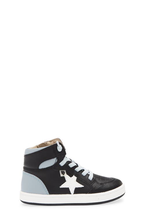 Old Soles Kids' Starling Metallic High Top Sneaker In Black