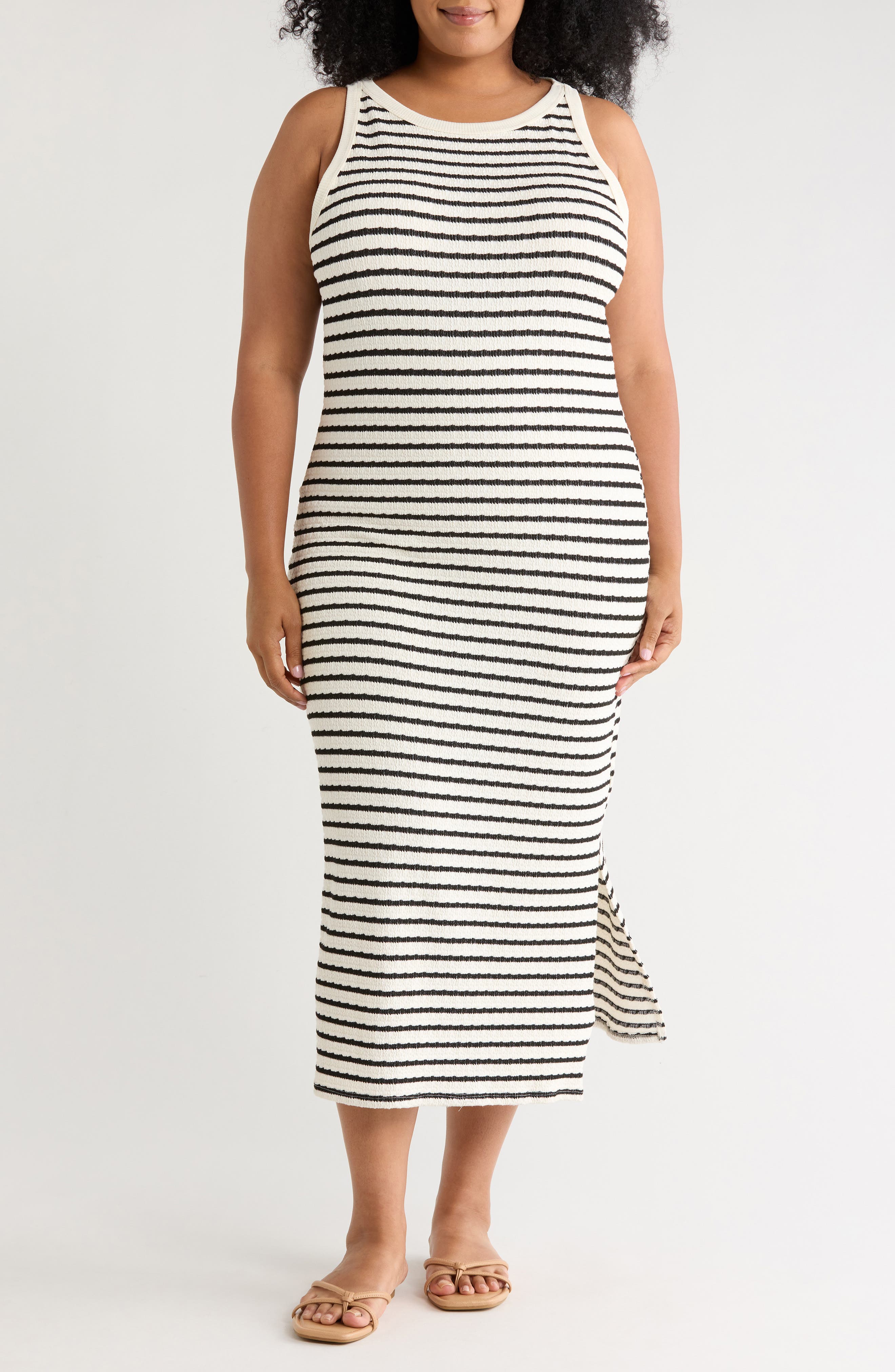 Stripe Midi Tank Dress