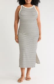 WEST K Stripe Midi Tank Dress