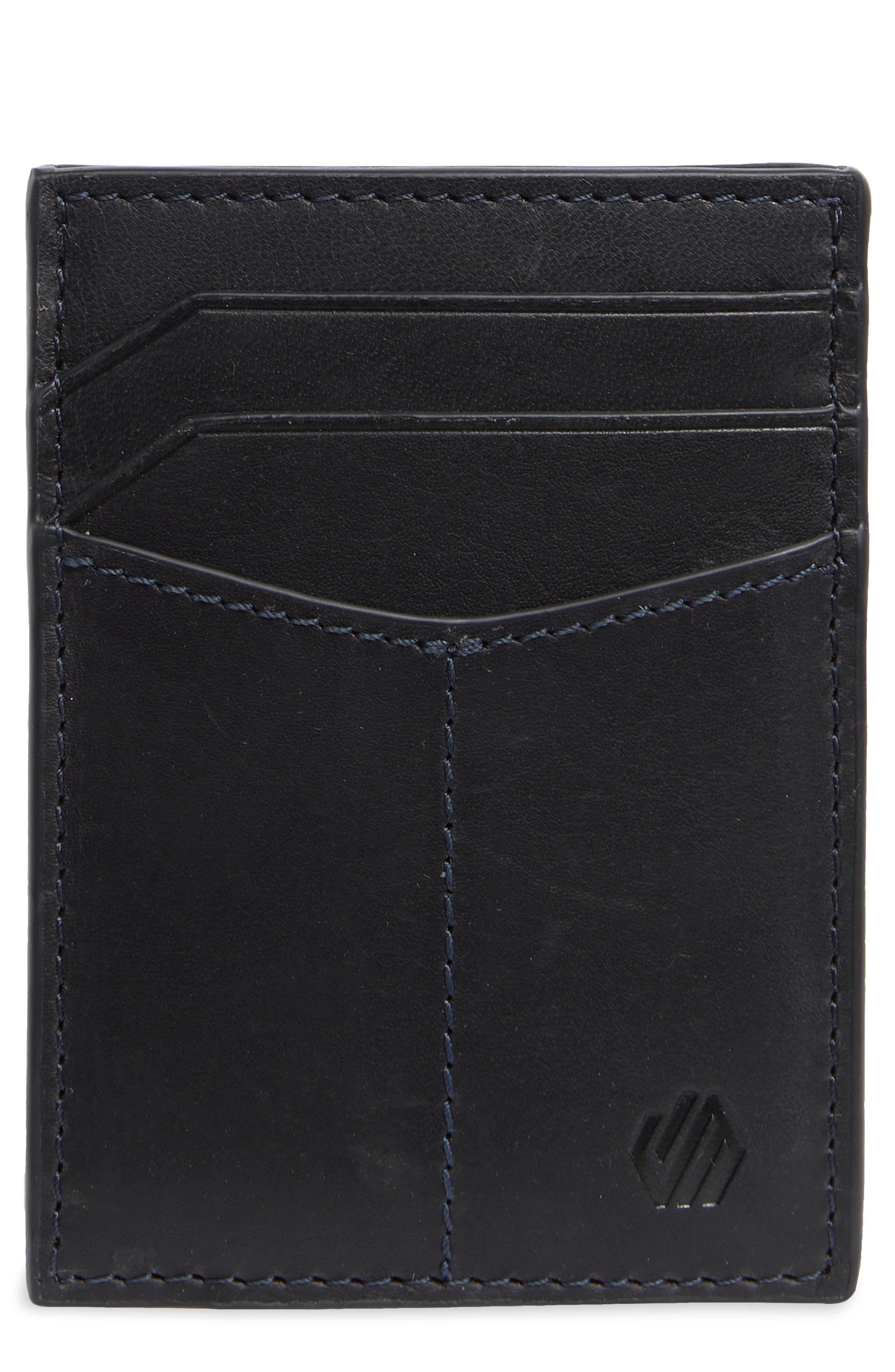 Johnston & Murphy Waxy Leather RFID Card Case