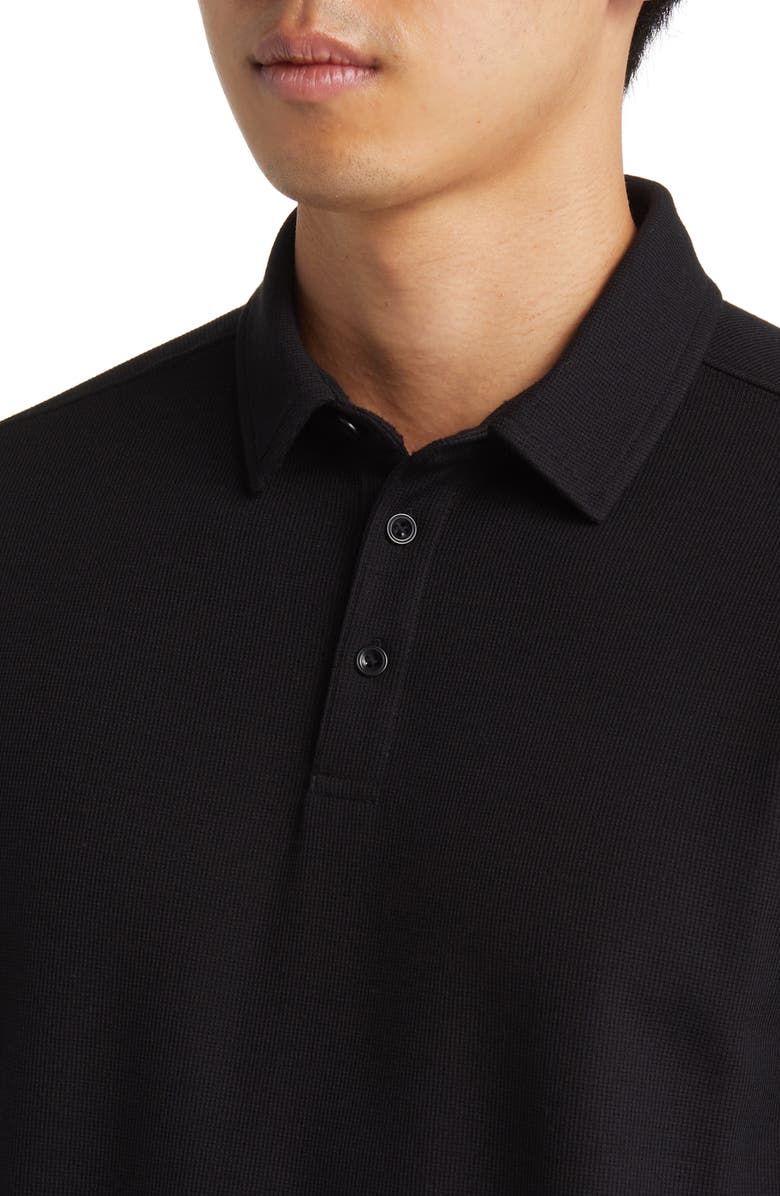 Nordstrom Texture Knit Long Sleeve Polo, Alternate, color, 