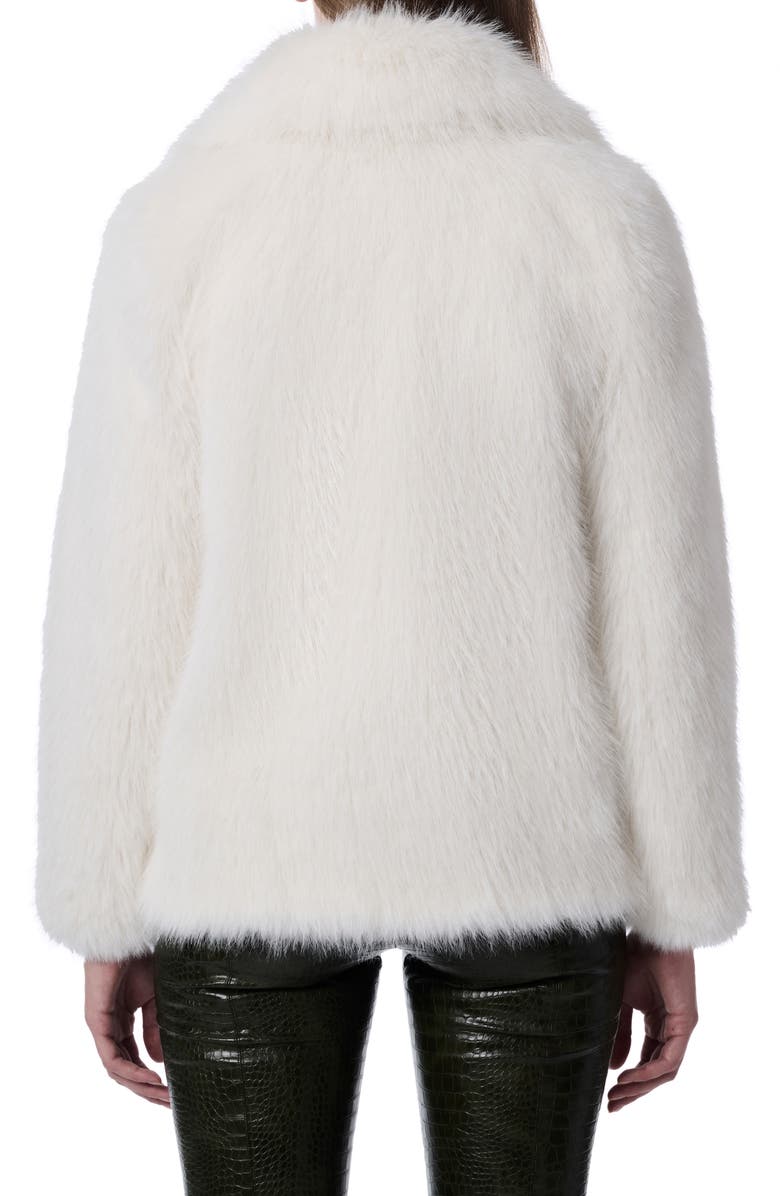 Bernardo Fuzzy Faux Fur Jacket, Alternate, color, 