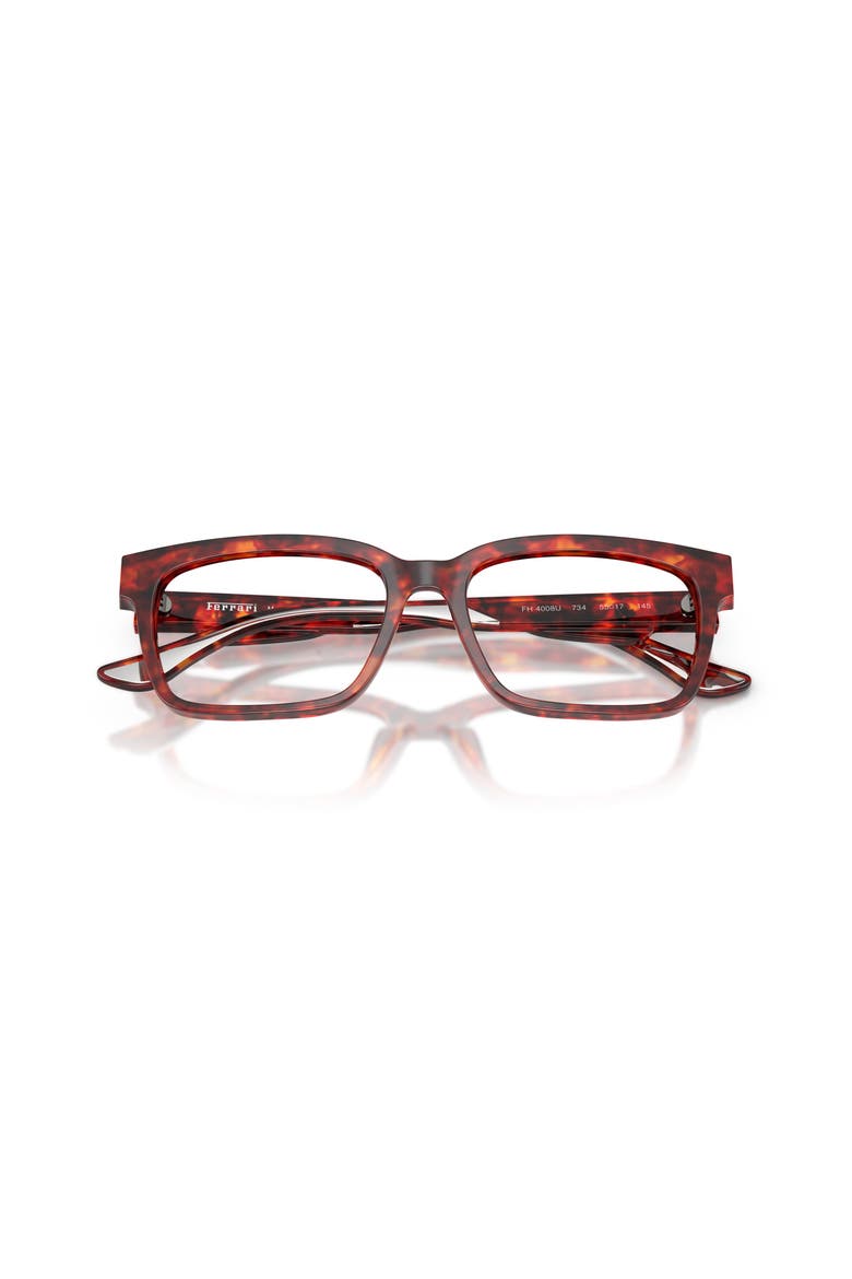 55mm Rectangle optical glasses, Alternate, color, Tortoise