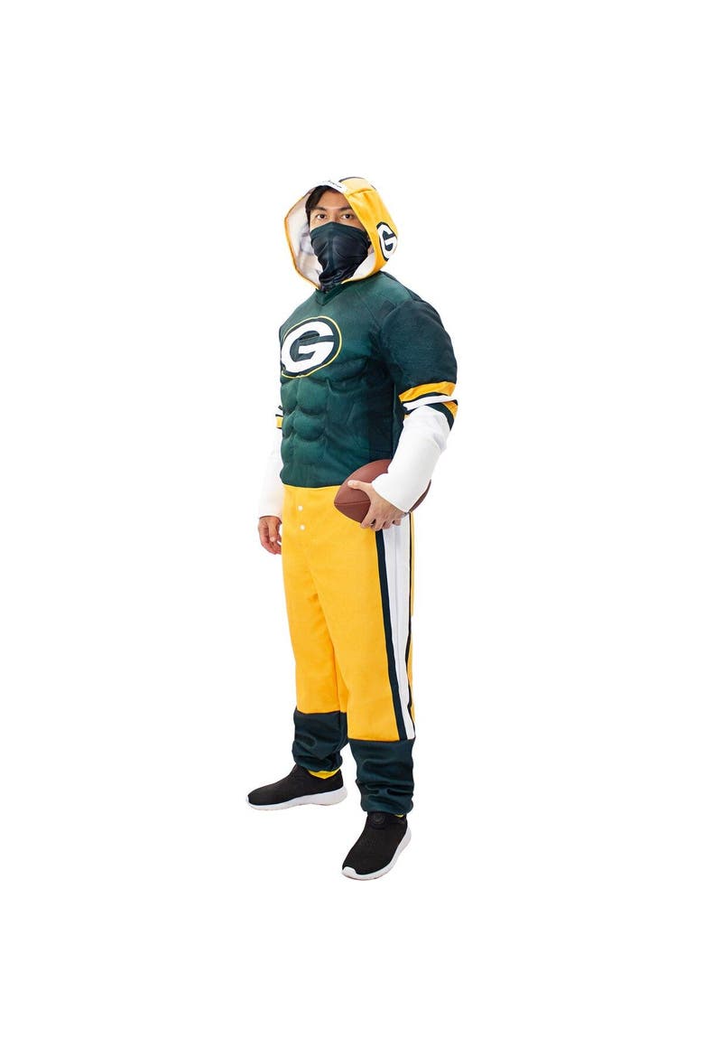 Men's Green Green Bay Packers Game Day Costume, Alternate, color, Green
