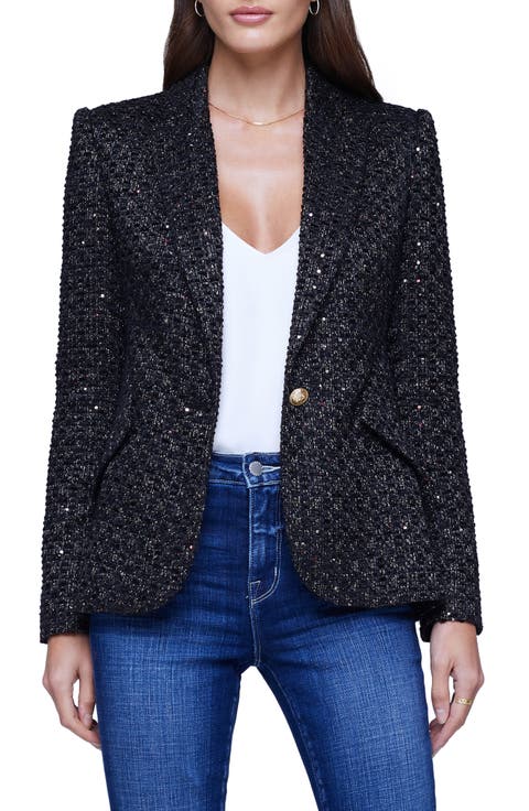 Chamberlain Sequin Tweed Blazer