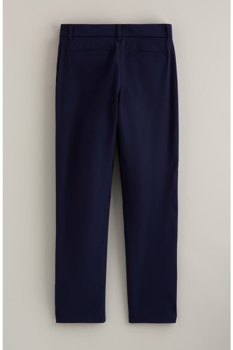 Kids' Flat Front Twill Chinos, Alternate, color, NAVY PEACOAT