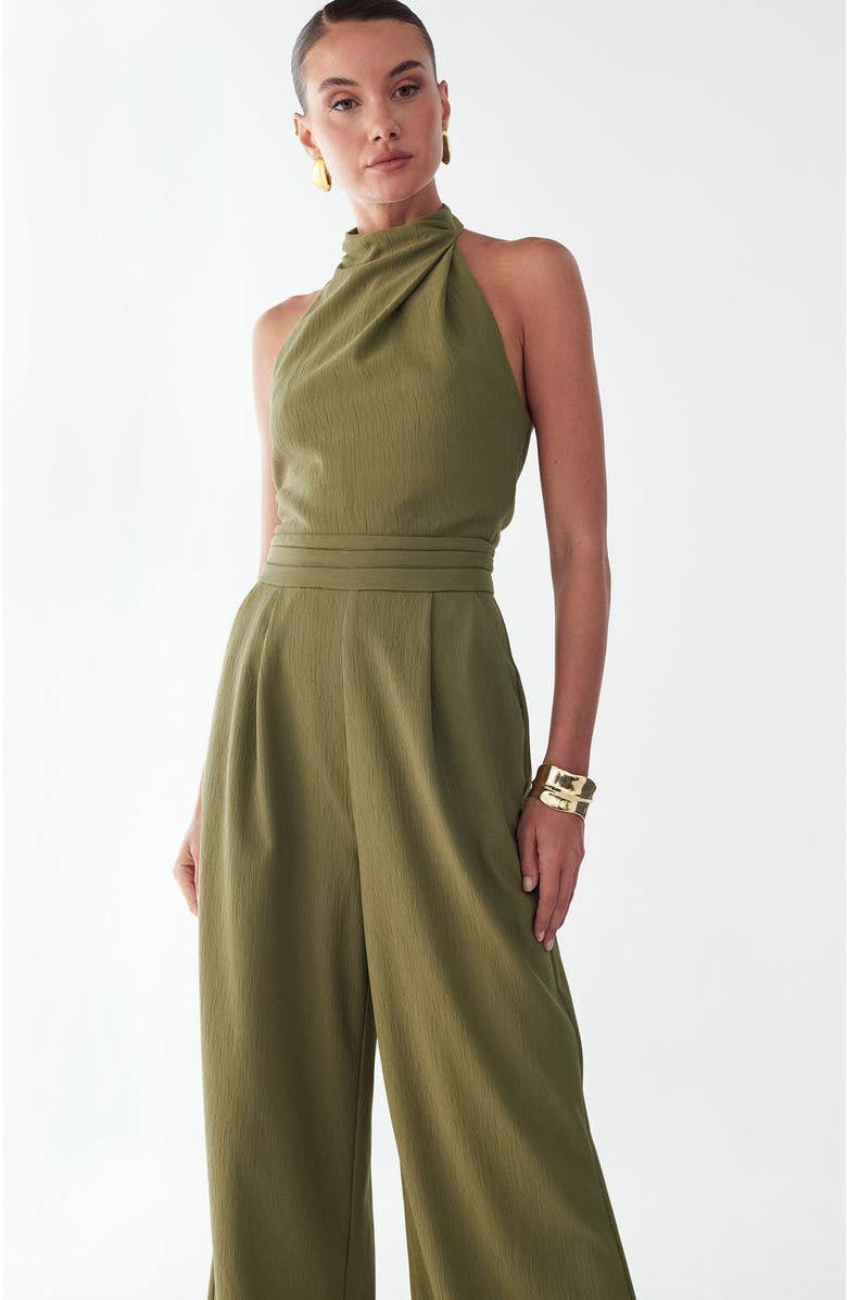 BWLDR Alma Jumpsuit, Alternate, color, Olive Green